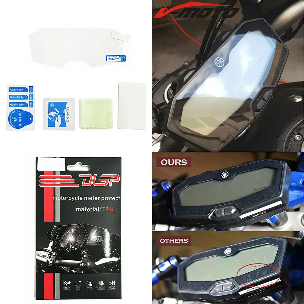 MT07 аксессуары кластер Защита от царапин защитная пленка для экрана Yamaha FZ MT 07 2013 2020