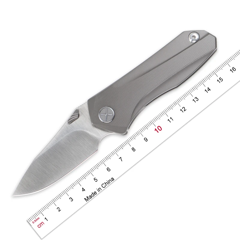 

LOVOCOO YX-628 outdoor hunting tool folding knife (2.69") D2 blade titanium handle CS tactical camping supplies utility knife