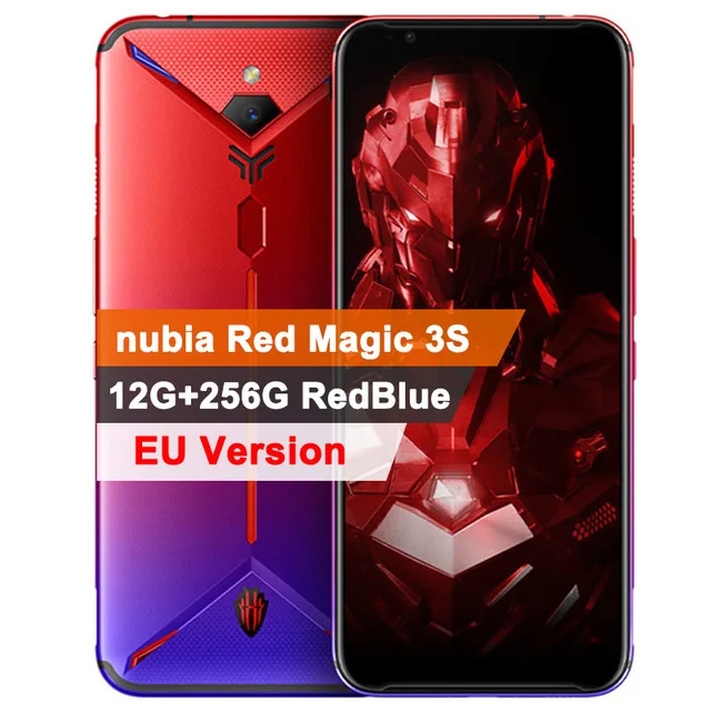 Глобальная версия оригинала zte nubia Red Magic 3S мобильный телефон 6,6" Snapdragon 855 плюс отпечаток пальца FastCharge игра мобильный телефон - Цвет: 12G 256G Redbule