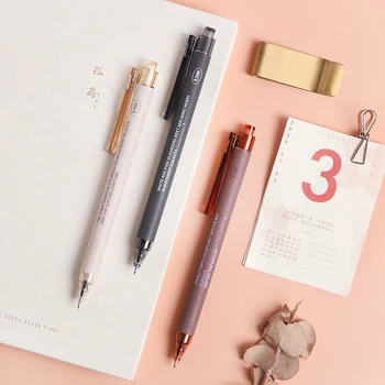 

6 / 1pcs Pressing Gel Pen Creative Small Fresh Simple Needle Head Black Pen Carbon Pen Smooth 0.5MM Student Exam Gel Pen
