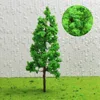 20pcs/40pcs/80pcs TT Scale Model Trees 7cm 1:100 Iron Wire Green Trees Train Layout Set D7027