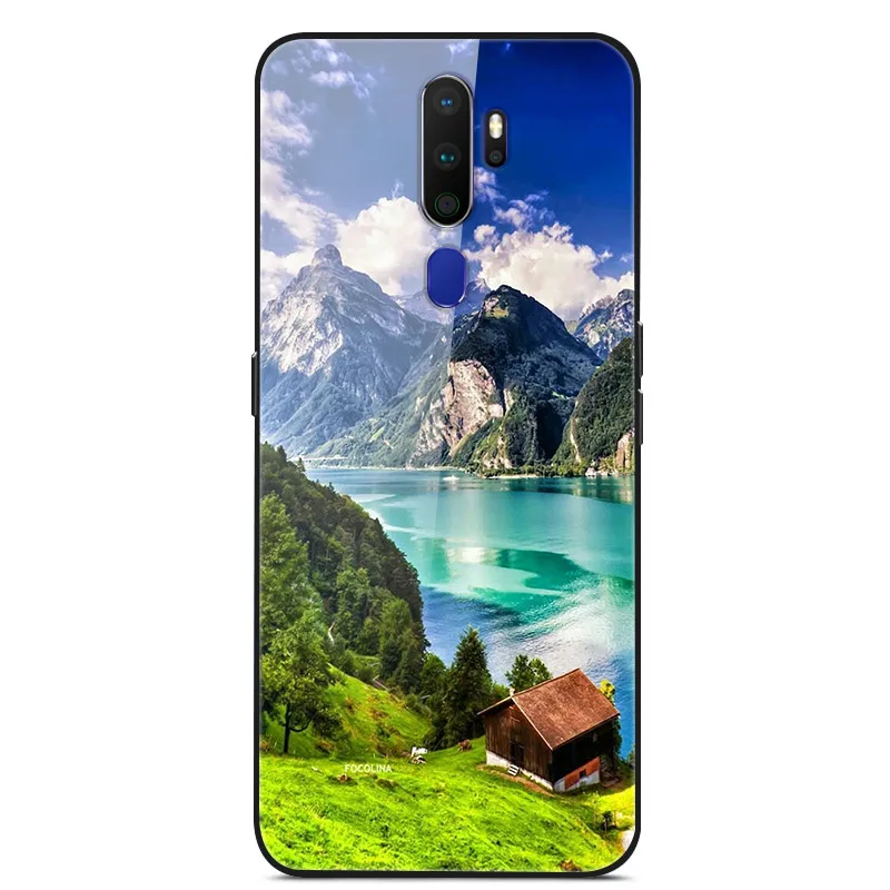 Для OPPO A5 чехол из закаленного стекла жесткий чехол s чехол для OPPO A5 чехол для телефона мягкий бампер для OPPOA5 A 5 6,5'' - Цвет: 11