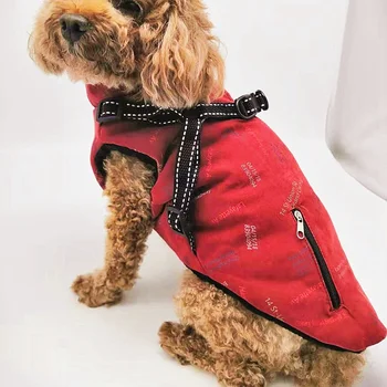 

Pet Coat Clothes Autumn Winter Warm Pet Dog Clothing Vest Harness Puppy Coat Jacket Apparel Large Clothes For Dogs