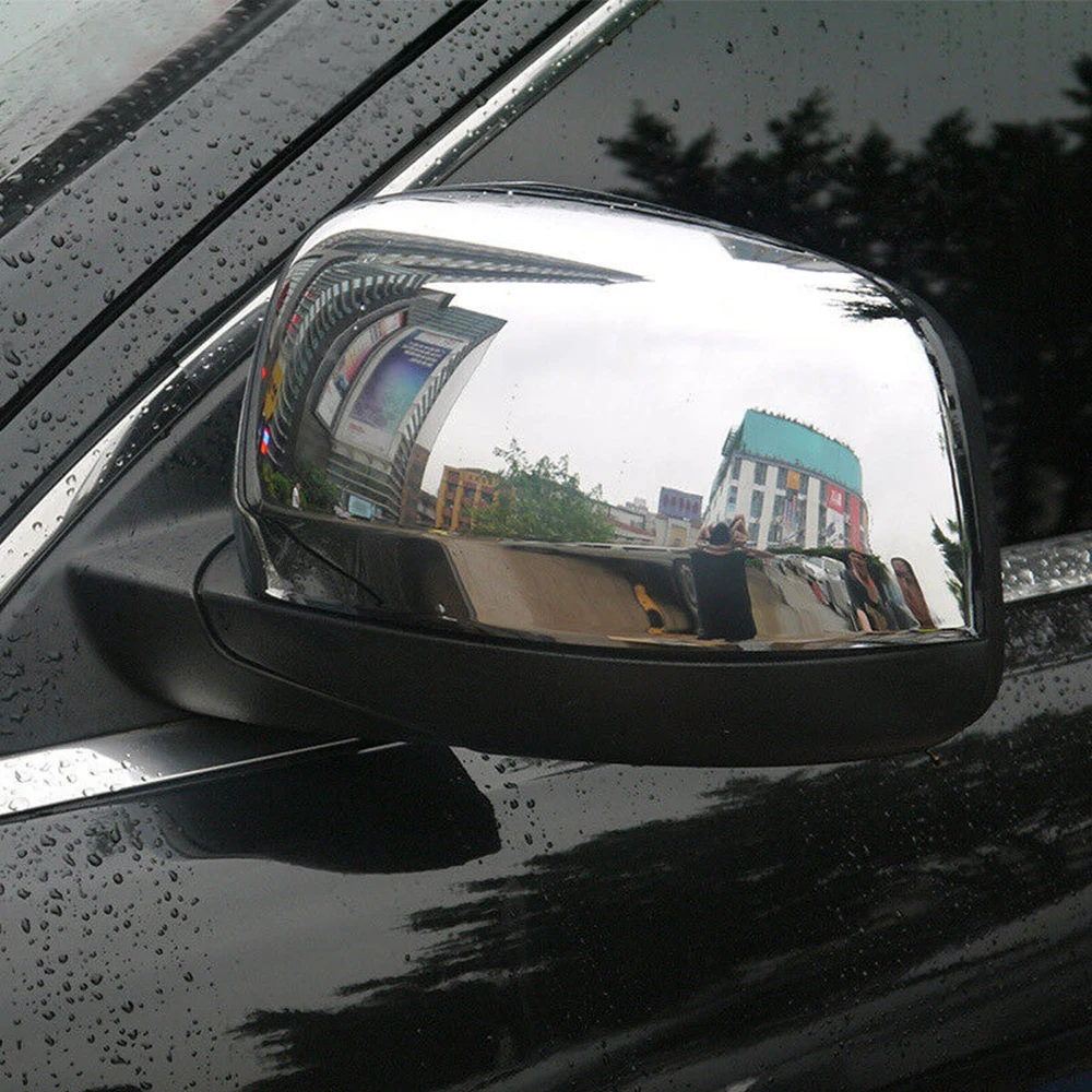 

Silver Mirror Covers Rearview Trim Left For Jeep Grand Cherokee WK2 2011-2019