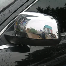 Silver Mirror Covers Rearview Trim Left For Jeep Grand Cherokee WK2 2011-2019