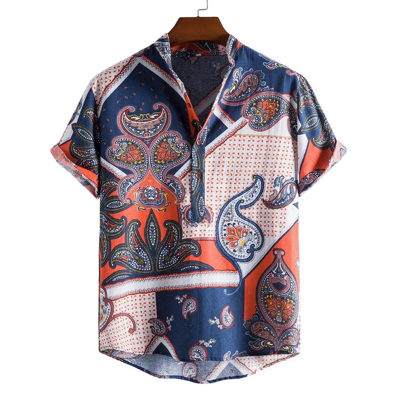 Chemise à manches longues pour homme, classique, en tissu