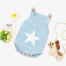 Cheap Baby Bodysuits Newborn Five Star Knitted Body Tops Onesie for Infant Boys Girls Sleeveless Jumpsuits Coveralls 0-18Month Costume Cheap Baby Bodysuits Newborn Five Star Knitted Body Tops Onesie for Infant Boys Girls Sleeveless Jumpsuits Coveralls 0-18Month Costume
