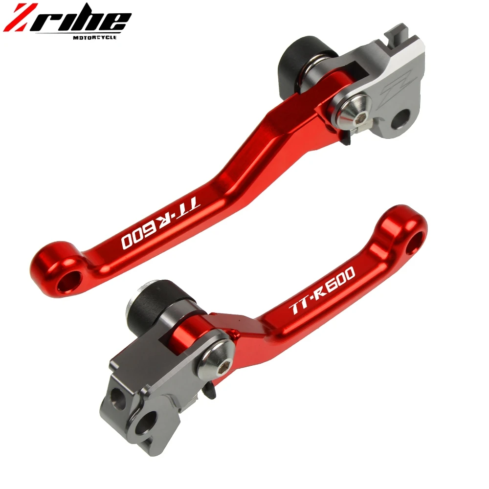Для YAMAHA TTR600 TTR 600 1998-2001 2002 Мотоцикл с ЧПУ алюминиевая складная ручка тормоза рычаг сцепления TTR600 Байк мотокросс - Цвет: red