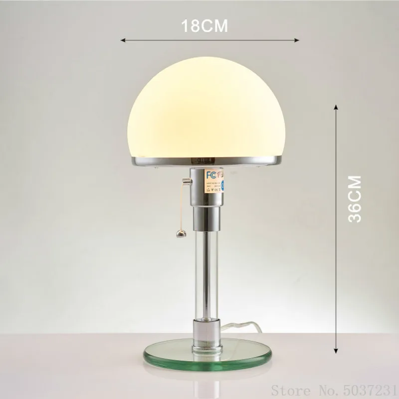 Danish Designer Table Lamp Bauhaus Nordic Lustre Glass Led Desk Lights Bedroom Bedside Home Deco Standing Lamps Aliexpress 