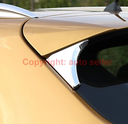 For Nissan Qashqai 2014 2015 2016 ABS Chrome Rear Window Spoiler Side Pillar Post Cover Trim Molding | Автомобили и мотоциклы