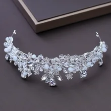 Корейский стиль невесты ручной работы большая корона принцесса головной убор жемчуг искусственный бриллиант корона аксессуары для волос свадьба
