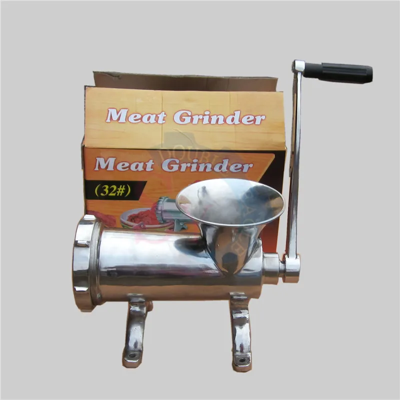 New Heavy Duty 32# Home Stainless Steel Manual Meat Grinder Kitchen Mincer Commercial Hand Vegetables Mincing Grinding Machine 5