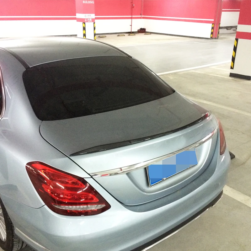 Для Mercedes Benz W205 C Class C180 C200 C250 C63 AMG Sedan 2015 2016 2017 задний спойлер багажника Boot губ крыло