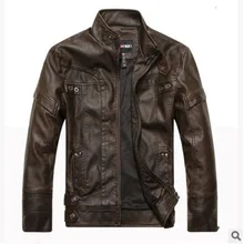 Мужская кожаная одежда, мужская куртка из искусственной кожи