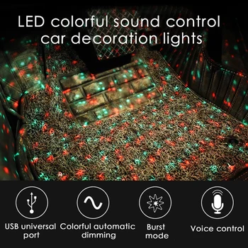 

Colorful Car Interior Atmosphere Lights USB LED Strip for Car TV Home with Sound Active Function Wireless Remote Control