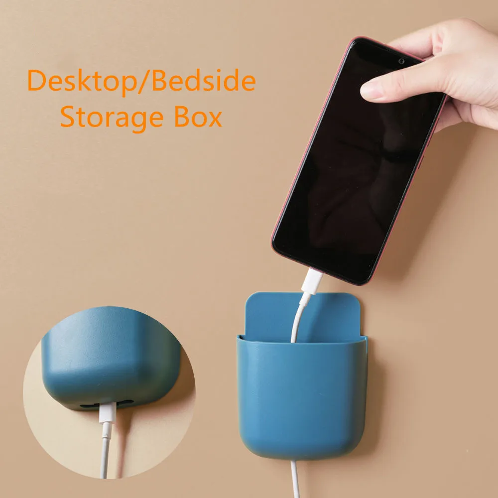 Caja organizadora de escritorio con diseño innovador, 6 colores, soporte para mesita de noche, caja de almacenamiento para teléfonos, escuela, oficina, papelería