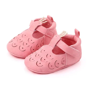

Newborn Baby Girls Cotton Breathable Autumn Cute Solid Color Peacock Hollow Design Anti-Slip Soft Soled Princess Shoes Hot