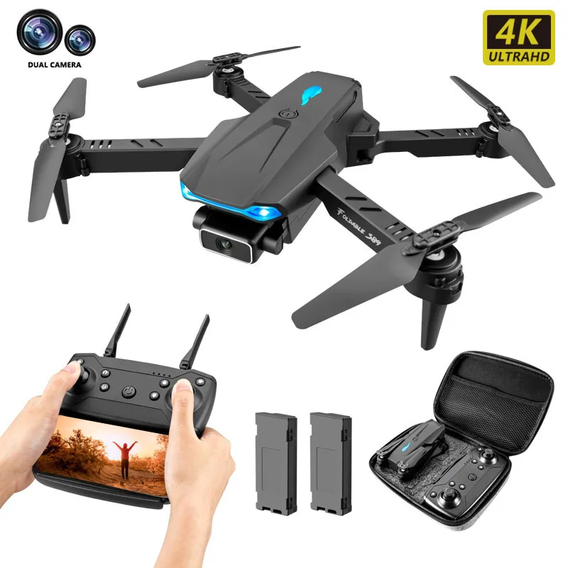Радиоуправляемый Дрон S89 4K Wi-Fi FPV HD Двойная камера 50x зум высота поддерживающий