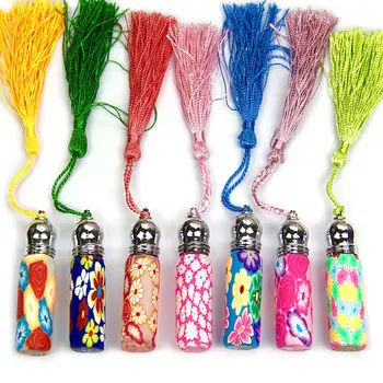 

6ml Colorful Women Empty Glass Perfume Essential Oil Bottle Roll On Roller Mini Travel Portable Refillable Empty Perfume Bottle