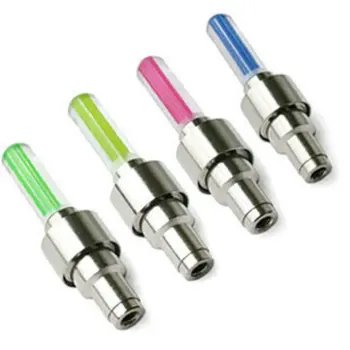 

Bicycle Bike Light Mountain Road LED Tyre Tire Valve Caps Cycling Wheel Spokes Glow Stick Light Gas Nozzle Valve Core