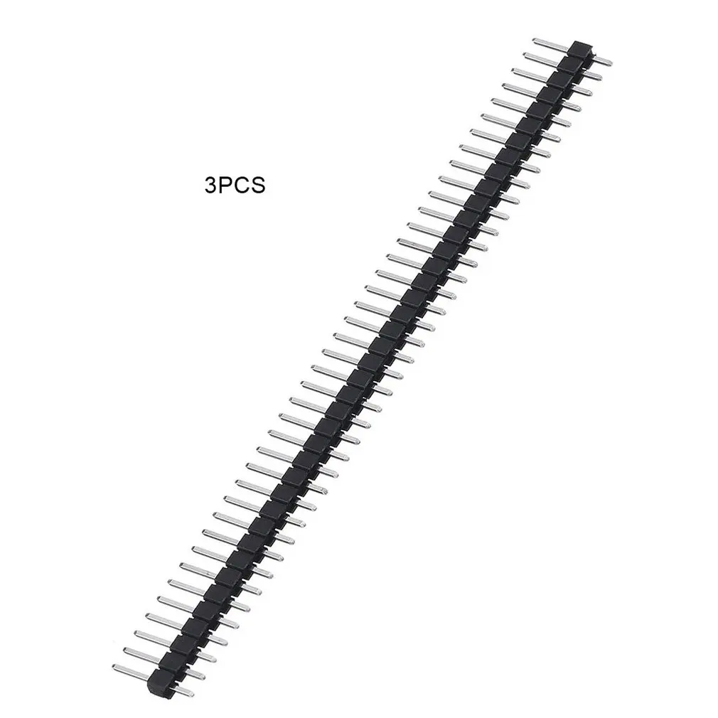 

3PCS New Single Row Needle Module 40Pin 2.54mm Single Row Straight Male Pin Header Strip PBC For Ardunio