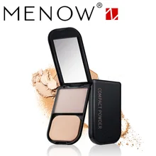 Новинка, Menow F603, высокое качество, рассыпчатая пудра, косметика для лица, макияж, пудра и зеркало, черная Подарочная коробка, косметика, консилер, увлажняющий