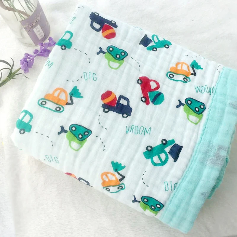 6 слойное детское одеяло для новорожденных бамбуковое волокно хлопок муслин