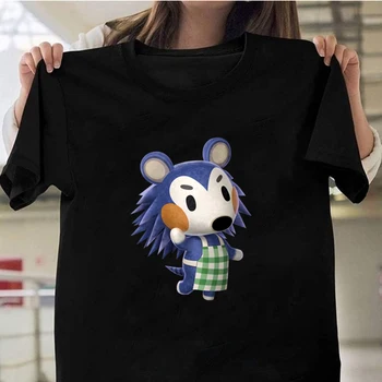 

New Animal Crossing Cotton T-shirt High Quality Fashion Casual Mabel Print T Shirt Men Harajuku Brand Clothing Funny Tshirts