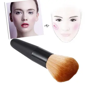 

Single Blush Makeup Brush Women Delicate Soft Durable Portable Beginners Loose Powder Big Brush Applicator Face Cosmetic Tools