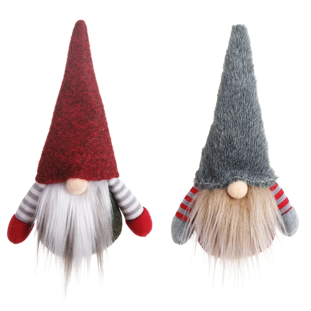 ETya, милая красная шляпа, Санта Клаус, кукла, рождественская елка, орнамент, украшение, нордическая Подвеска для пожилых людей, детские игрушки, рождественские, вечерние, Декор для дома
