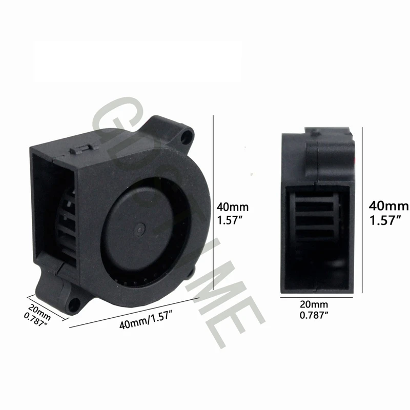 5 Ventole Di Raffreddamento 40x40x20 Mm, 5V, 2 Pin, Connettore 2.54mm – Dong Xing 4020