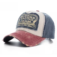 Высокое качество мыть хлопок повреждения бейсбольная кепка мотор Snapback шляпа хип хоп папа головные уборы для мужчин и женщин шлифовальные многоцветные кости