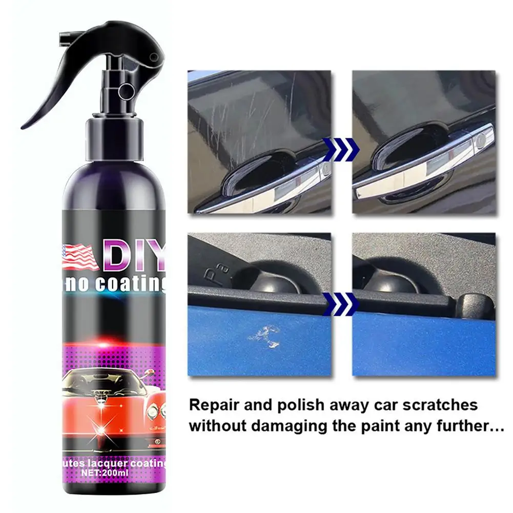 200ML Ceramic Coating Spray Car Top Sealant Repellents Glass Polishing Plated Crystal Liquid Hydrophobic Coating Waterproof adams car care