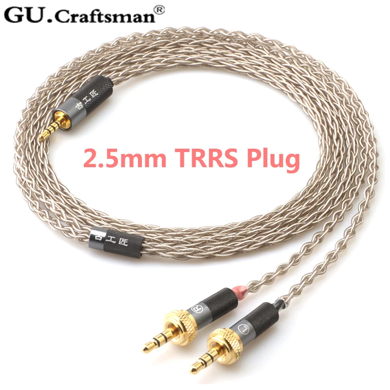 GUCraftsman 6N серебристого цвета для sony MDR-Z1R MDR-Z7 MDR-Z7M2 2,5 мм/4,4 мм Баланс кабель для наушников
