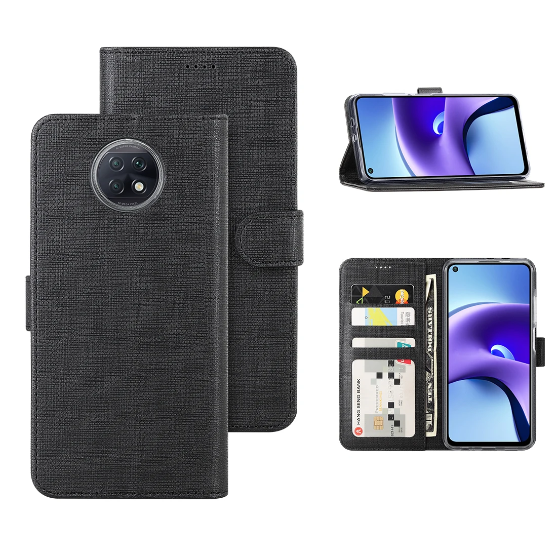 Роскошный чехол для телефона противоударный флип-кошелек Redmi Note 8T 9T 5G защитный из