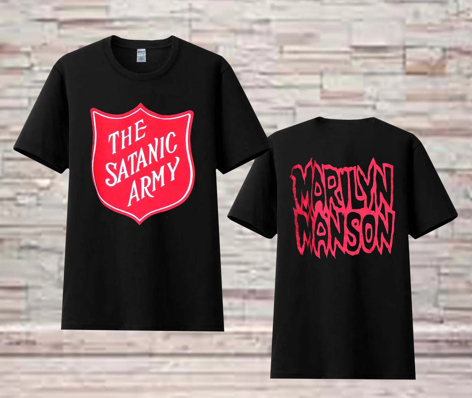 Satanic army t shirt Clearance