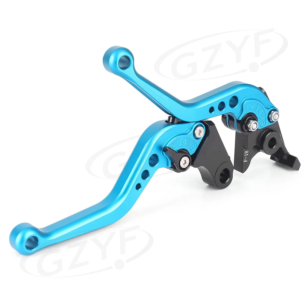 Короткие тормозные рычаги сцепления Набор для Honda CBR600F2 CBR600F3 CBR600F4 CBR600F4I 1991-2007 и CBR900RR 1993-1999 - Цвет: Синий