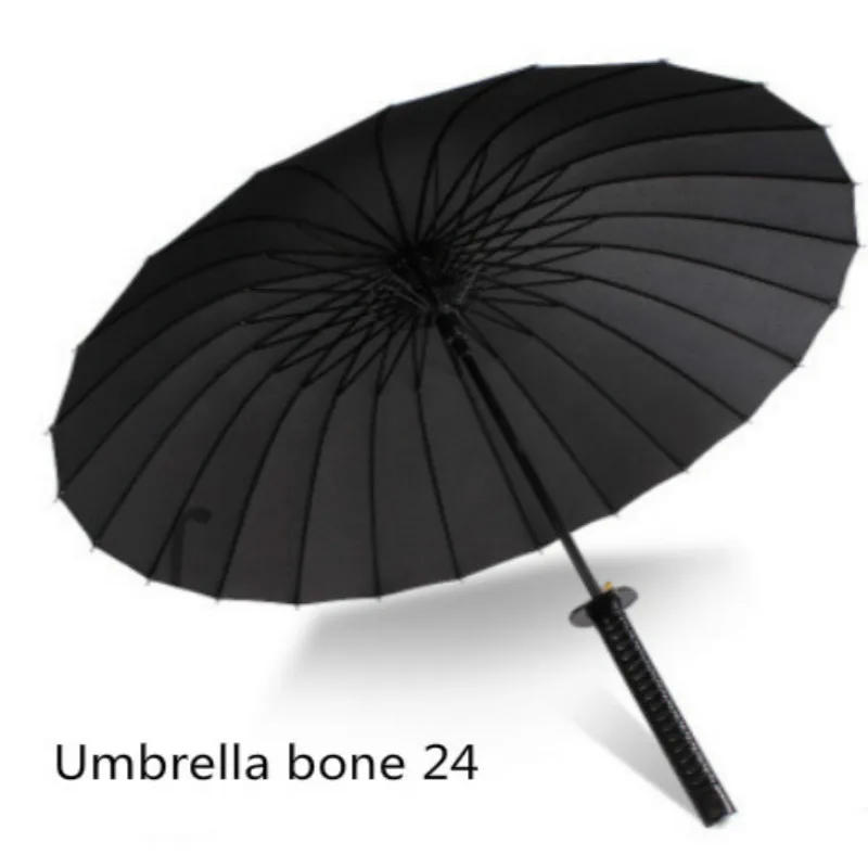 

2019 Gift Umbrella Creative Long Handle Japanese Samurai Sword Umbrella Straight Handle Windbreak Umbrella Man Animated Umbrella