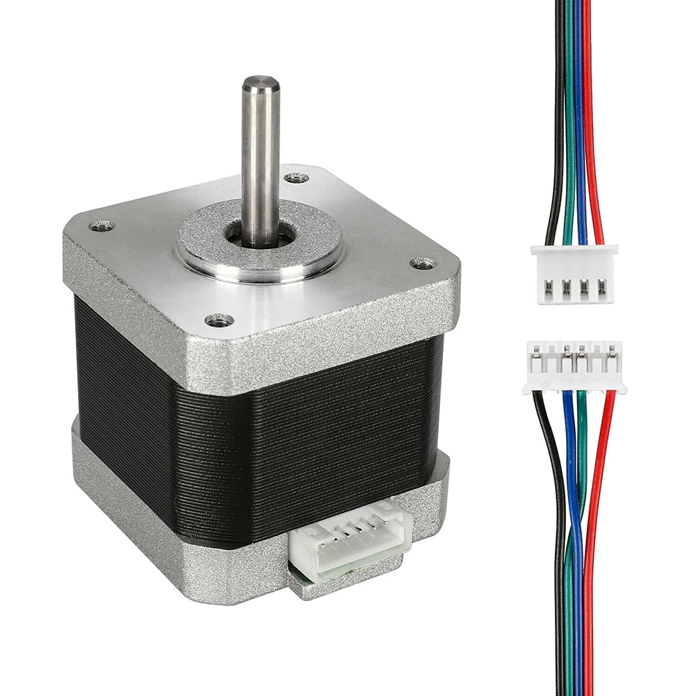 5pcs Nema 17 Stepper Motor 0.4N.M 42mm Height 4-lead Stepping Motors 1.8° Drive for 3D Printer CNC Accessories | Электроника