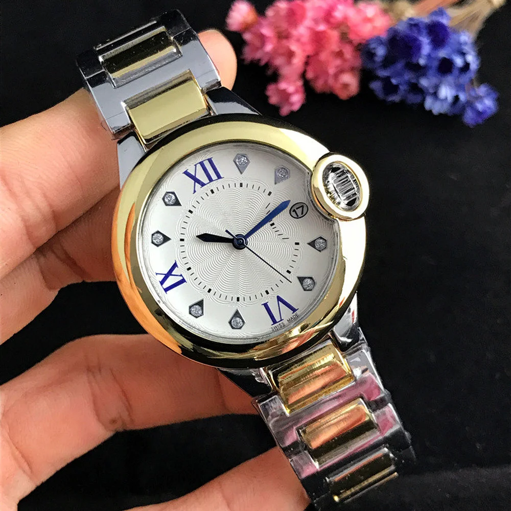 

Women Watch Luxury Roman Diamond Brand LOGO CR Wrist Watch Gifts SBCR004