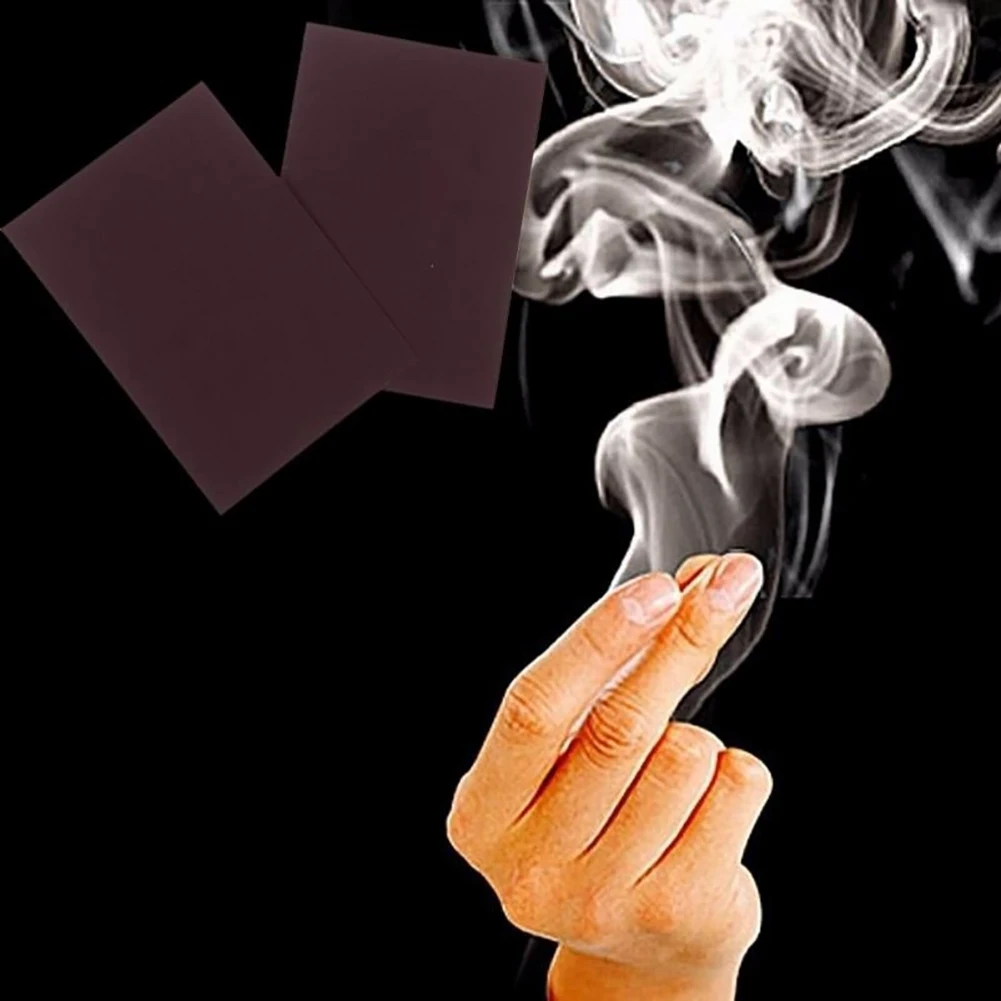 Прохладный крупным планом магический трюк Finger's Smoke Hell's Smoke Stage питания фантастический реквизит Роза огонь бумага Смешные пародия новинка игрушки