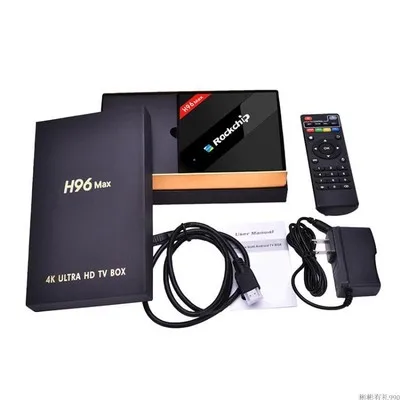 H96 MAX ТВ коробка H.265 4 K Android RK3399 Smart Декодер каналов кабельного телевидения