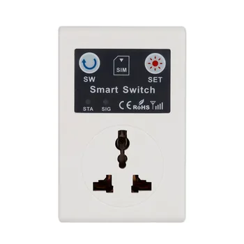 

EU 220V Phone RC Remote Wireless Control Smart Switch GSM Socket Power Plug for Home Household Appliance Hot Sale
