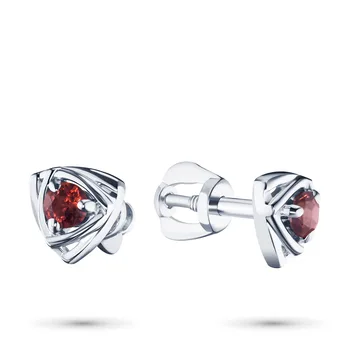 

Pusety silver garnet e0606ps04200405