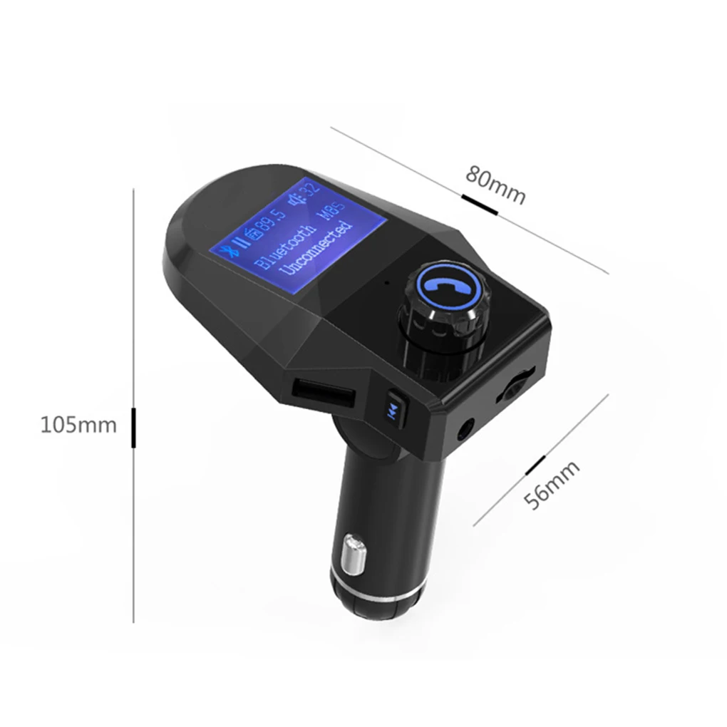 M8S большой светодиодный экран 5 В 2.5A Bluetooth автомобильное зарядное устройство Handfree Aux аудио автомобильный MP3 музыкальный плеер