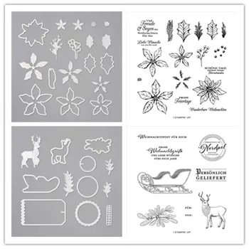 

French Metal Cutting Dies and Stamps Scrapbooking Die Cut for DIY Paper Card Making Craft Template Dies