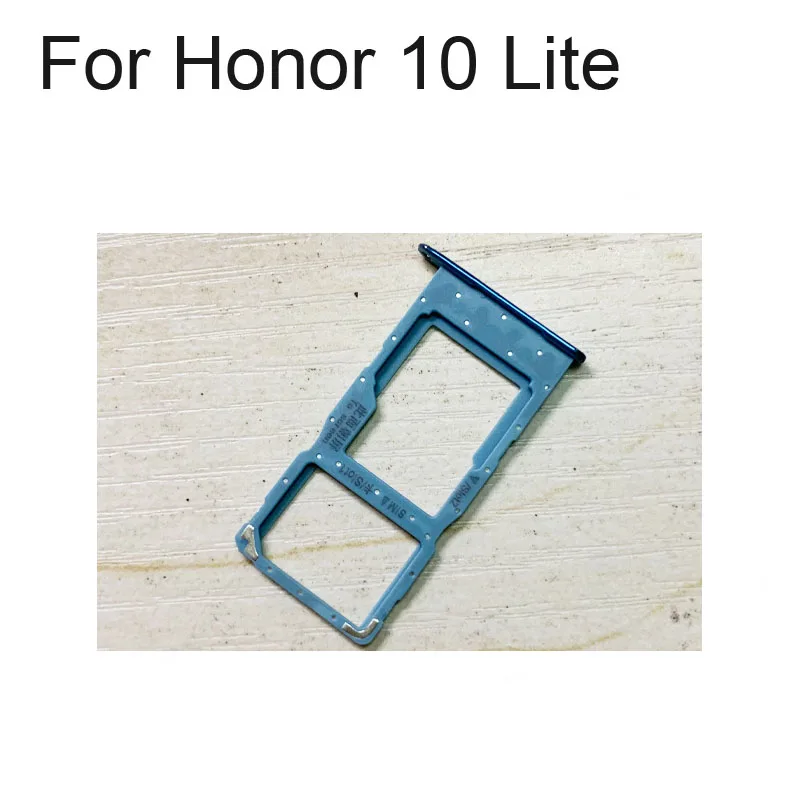 Vassoio Per Scheda Sim Argento Originale Al 100% Per Huawei Honor 10 Lite Vassoio Per Scheda Sd Supporto Per Scheda Sim Cassetto Per Scheda Sim Parti 