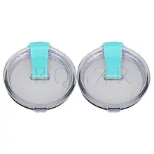 BQLZR 30 унций стакан путешествия Кубок разлива защитные крышки Бирюзовый пластиковый пакет из 2
