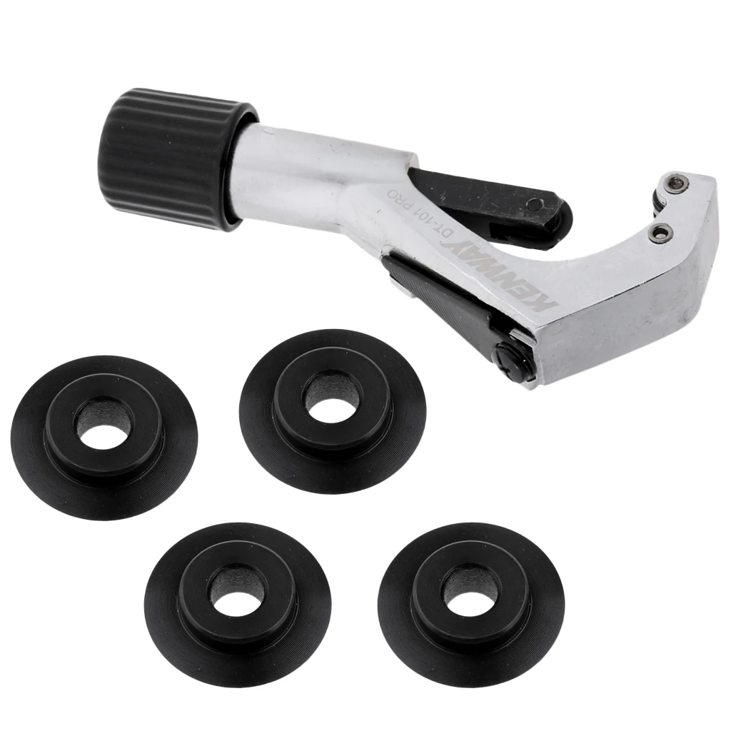 Bike Bicycle Pipe & Tube Cutter & 4 Spare Wheels Disc Replacement Black