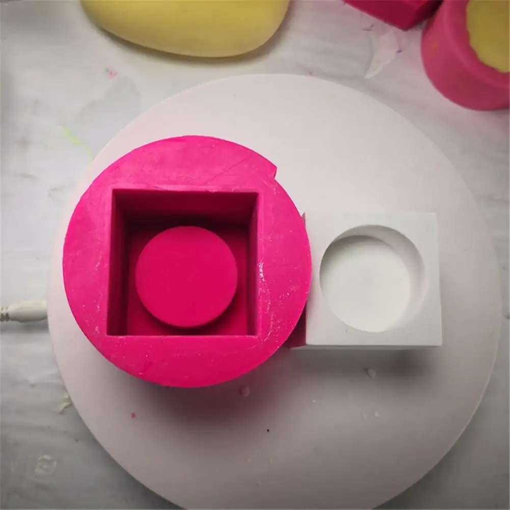 Силиконовая форма ручной работы Подсвечник Плесень DIY штукатурка выпечки инструменты для торта помадка шоколада изготовление керамики ремесла 30е